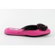 women's slippers POLKA DOT FLOWER hot pink  dream calf 